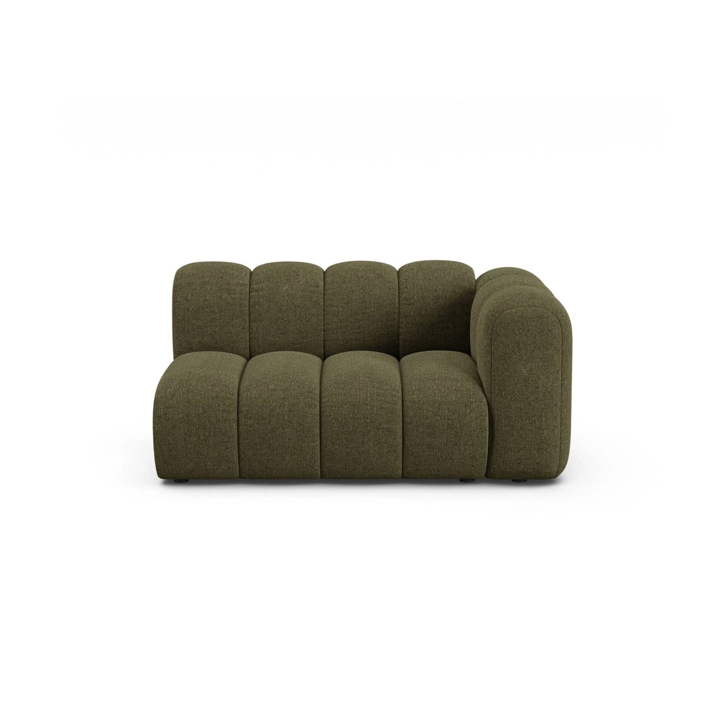 Lupine Modulares 2-Sitzer Sofa Sitzelement, Rechte Seite, aus Chenille in Grün (Eden 12 Olive), 145x95 cm von Micadoni – Bild 1