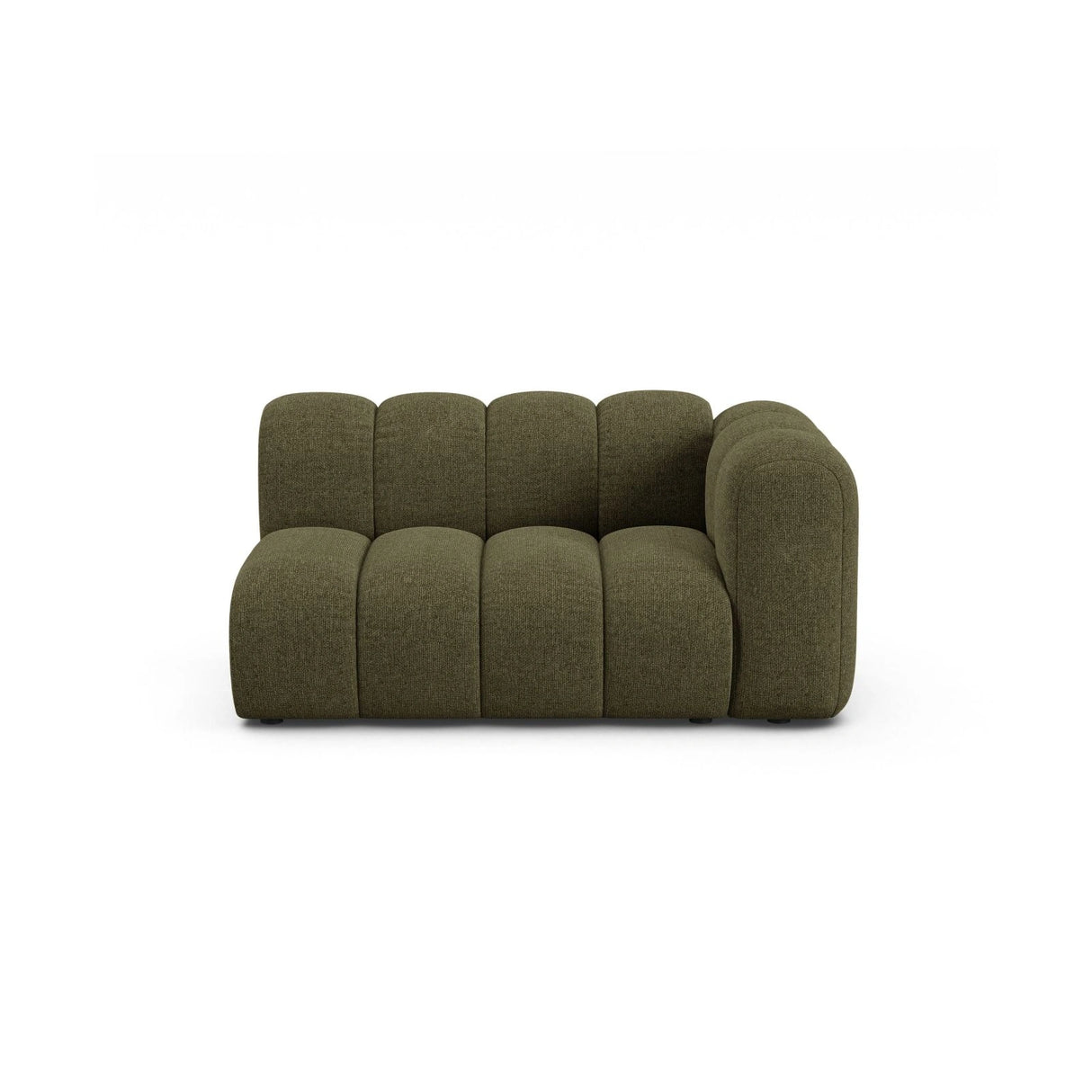 Lupine Modulares 2-Sitzer Sofa Sitzelement, Rechte Seite, aus Chenille in Grün (Eden 12 Olive), 145x95 cm von Micadoni – Bild 1