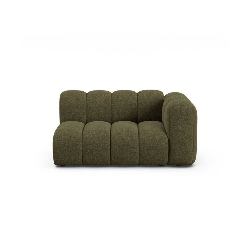 Lupine Modulares 2-Sitzer Sofa Sitzelement, Rechte Seite, aus Chenille in Grün (Eden 12 Olive), 145x95 cm von Micadoni – Bild 1