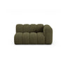 Lupine Modulares 2-Sitzer Sofa Sitzelement, Rechte Seite, aus Chenille in Grün (Eden 12 Olive), 145x95 cm von Micadoni – Bild 1