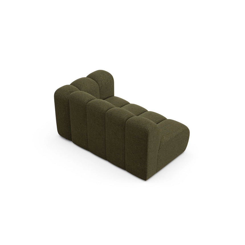 Lupine Modulares 2-Sitzer Sofa Sitzelement, Rechte Seite, aus Chenille in Grün (Eden 12 Olive), 145x95 cm von Micadoni – Bild 4