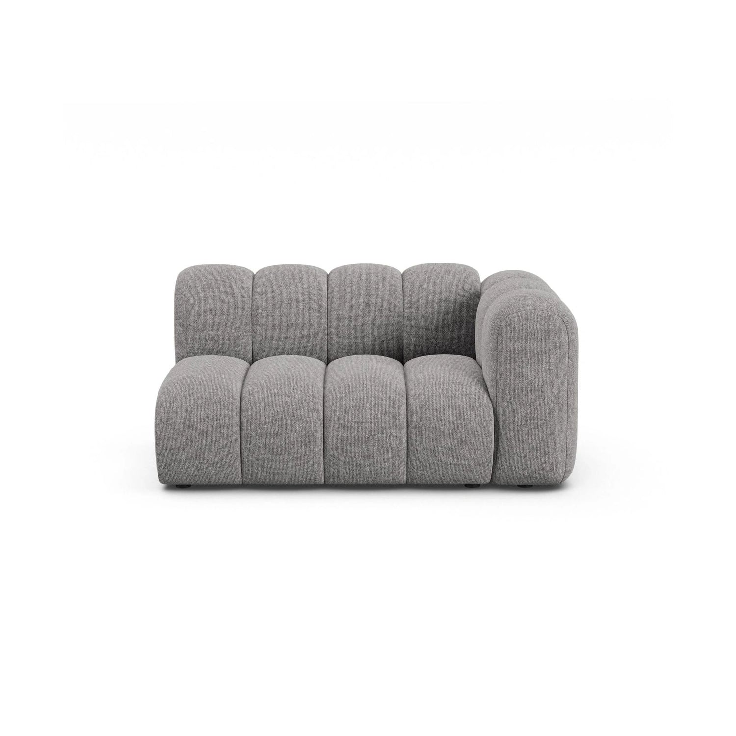 Lupine Modulares 2-Sitzer Sofa Sitzelement, Rechte Seite, aus Chenille in Hellgrau (Eden 18 Grey), 145x95 cm von Micadoni – Bild 1