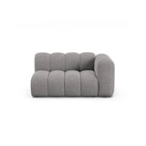 Lupine Modulares 2-Sitzer Sofa Sitzelement, Rechte Seite, aus Chenille in Hellgrau (Eden 18 Grey), 145x95 cm von Micadoni – Bild 1