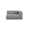Lupine Modulares 2-Sitzer Sofa Sitzelement, Rechte Seite, aus Chenille in Hellgrau (Eden 18 Grey), 145x95 cm von Micadoni – Bild 1