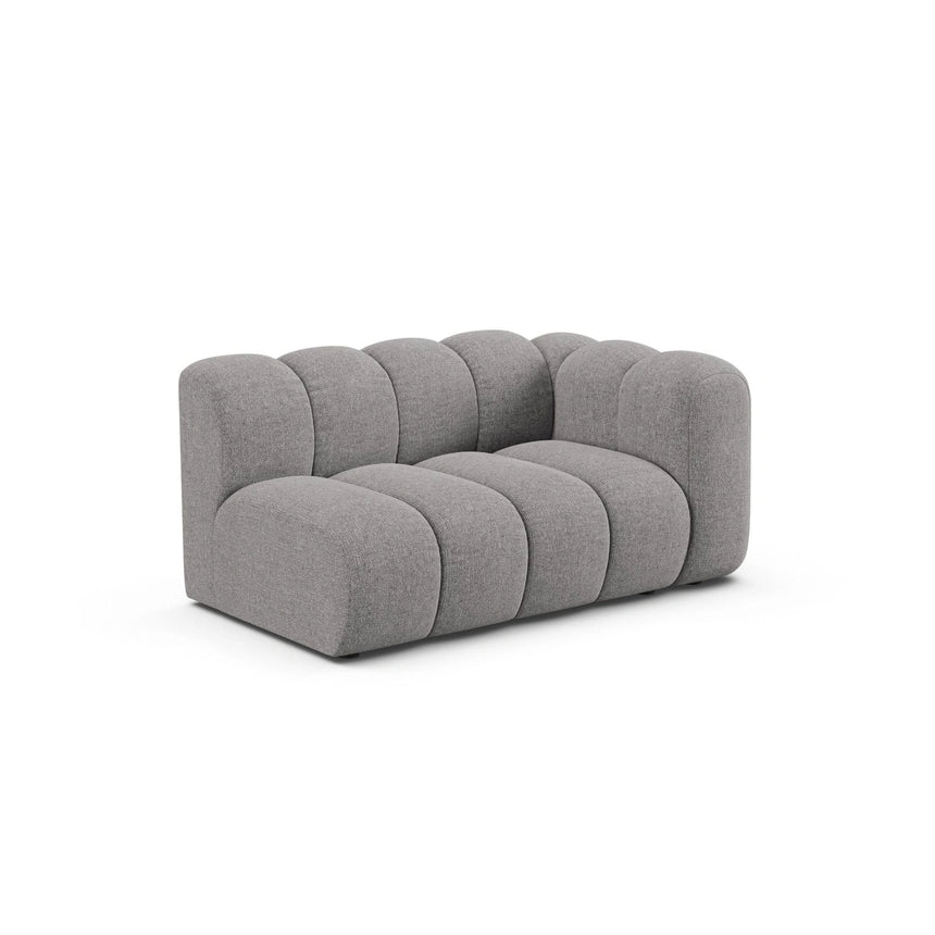 Lupine Modulares 2-Sitzer Sofa Sitzelement, Rechte Seite, aus Chenille in Hellgrau (Eden 18 Grey), 145x95 cm von Micadoni – Bild 3