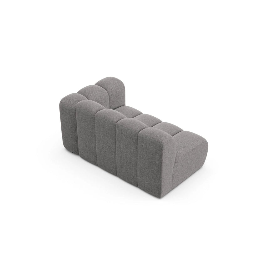 Lupine Modulares 2-Sitzer Sofa Sitzelement, Rechte Seite, aus Chenille in Hellgrau (Eden 18 Grey), 145x95 cm von Micadoni – Bild 4