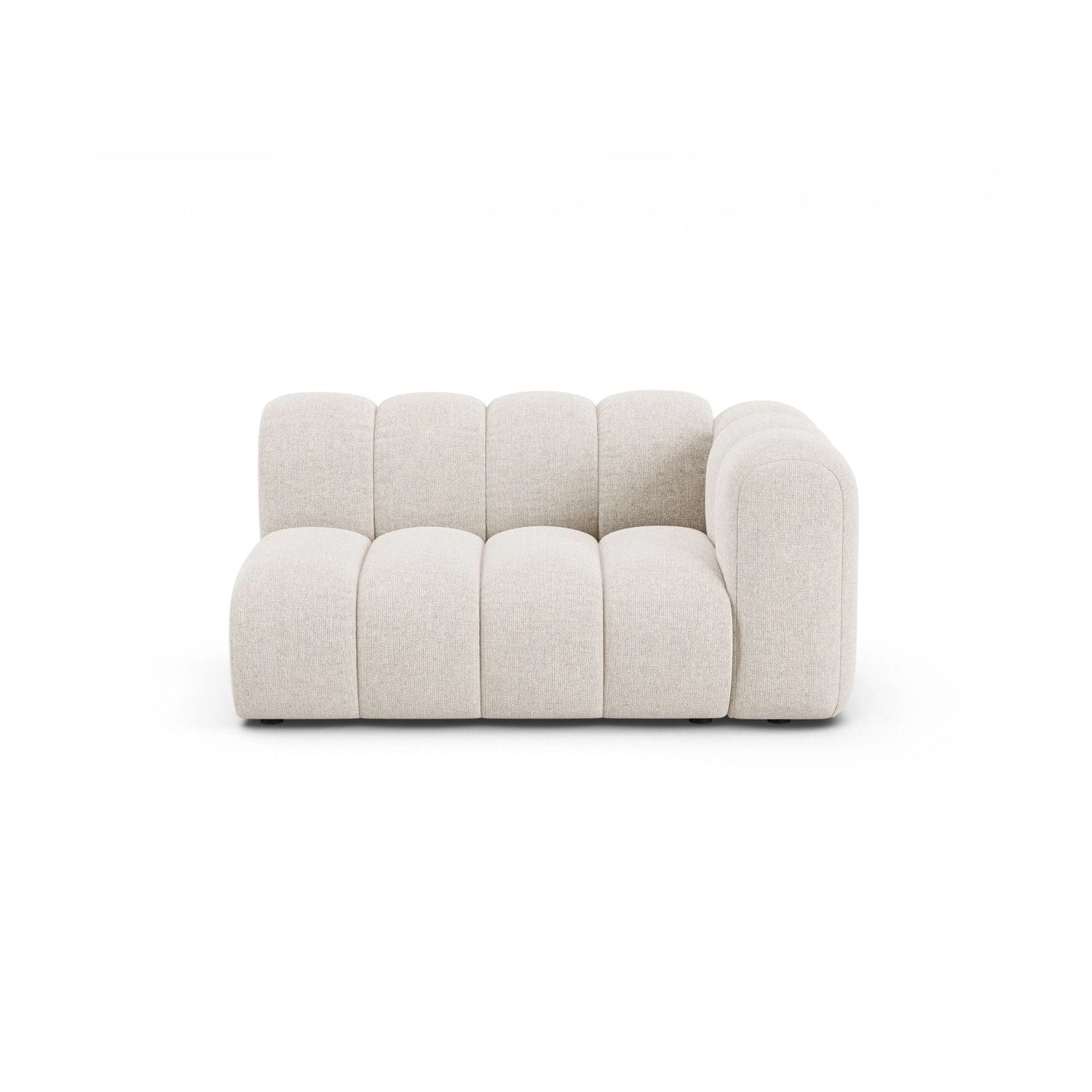 Lupine Modulares 2-Sitzer Sofa Sitzelement, Rechte Seite, aus Chenille in Leichtes Beige (Eden 2 Pearl), 145x95 cm von Micadoni – Bild 1