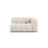 Lupine Modulares 2-Sitzer Sofa Sitzelement, Rechte Seite, aus Chenille in Leichtes Beige (Eden 2 Pearl), 145x95 cm von Micadoni – Bild 1