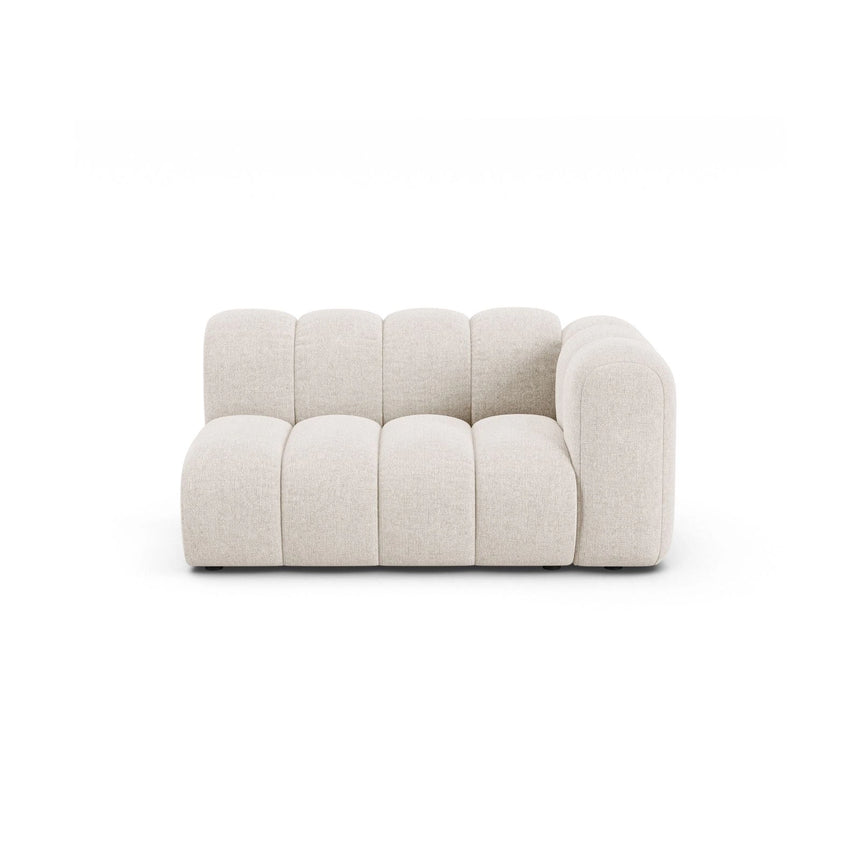 Lupine Modulares 2-Sitzer Sofa Sitzelement, Rechte Seite, aus Chenille in Leichtes Beige (Eden 2 Pearl), 145x95 cm von Micadoni – Bild 1