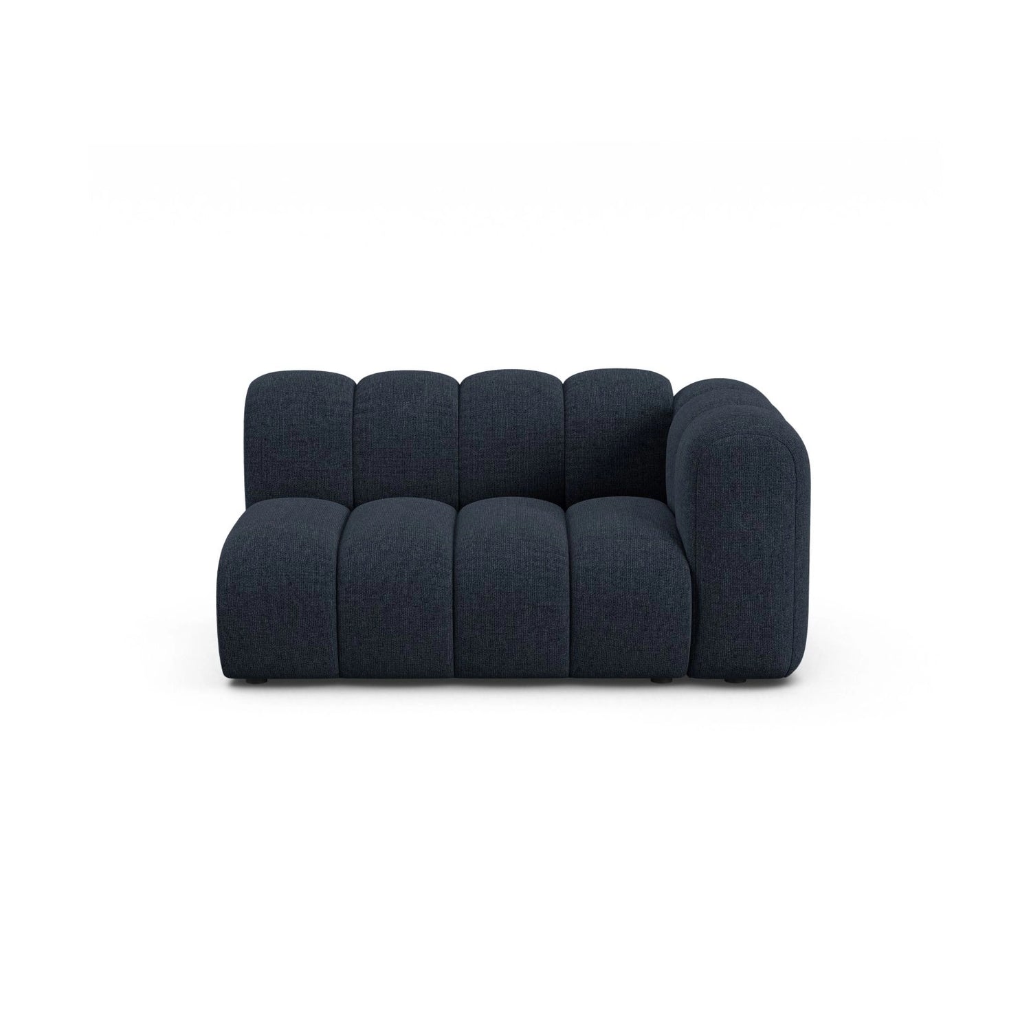 Lupine Modulares 2-Sitzer Sofa Sitzelement, Rechte Seite, aus Chenille in Marineblau (Eden 16 Deep Blue), 145x95 cm von Micadoni – Bild 1