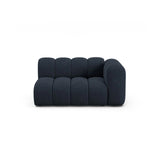 Lupine Modulares 2-Sitzer Sofa Sitzelement, Rechte Seite, aus Chenille in Marineblau (Eden 16 Deep Blue), 145x95 cm von Micadoni – Bild 1