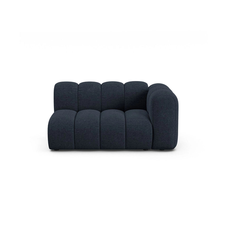 Lupine Modulares 2-Sitzer Sofa Sitzelement, Rechte Seite, aus Chenille in Marineblau (Eden 16 Deep Blue), 145x95 cm von Micadoni – Bild 1