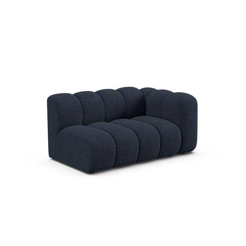 Lupine Modulares 2-Sitzer Sofa Sitzelement, Rechte Seite, aus Chenille in Marineblau (Eden 16 Deep Blue), 145x95 cm von Micadoni – Bild 3