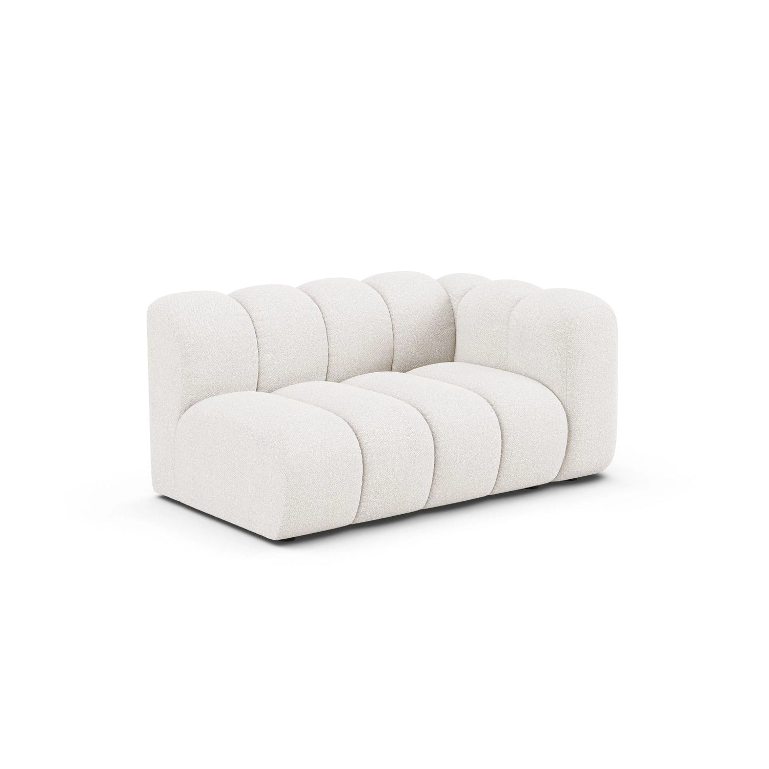 Lupine Modulares 2-Sitzer Sofa Sitzelement, Rechte Seite, aus Samt, Chenille oder Boucle, 145x95 cm von Micadoni – Bild 3