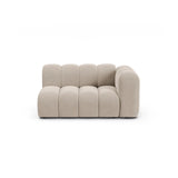Lupine Modulares 2-Sitzer Sofa Sitzelement, Rechte Seite, aus Samt in Beige (Salvador 1), 145x95 cm von Micadoni – Bild 1