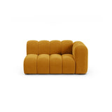 Lupine Modulares 2-Sitzer Sofa Sitzelement, Rechte Seite, aus Samt in Gelb (Salvador 10), 145x95 cm von Micadoni – Bild 1