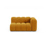 Lupine Modulares 2-Sitzer Sofa Sitzelement, Rechte Seite, aus Samt in Gelb (Salvador 10), 145x95 cm von Micadoni – Bild 1