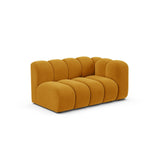 Lupine Modulares 2-Sitzer Sofa Sitzelement, Rechte Seite, aus Samt in Gelb (Salvador 10), 145x95 cm von Micadoni – Bild 3
