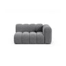 Lupine Modulares 2-Sitzer Sofa Sitzelement, Rechte Seite, aus Samt in Grau (Salvador 17), 145x95 cm von Micadoni – Bild 1