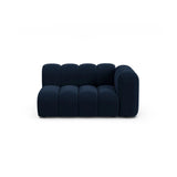 Lupine Modulares 2-Sitzer Sofa Sitzelement, Rechte Seite, aus Samt in Königsblau (Salvador 5), 145x95 cm von Micadoni – Bild 1