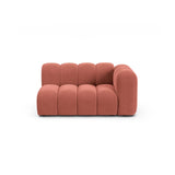 Lupine Modulares 2-Sitzer Sofa Sitzelement, Rechte Seite, aus Samt in Koralle (Salvador 12), 145x95 cm von Micadoni – Bild 1