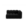 Lupine Modulares 2-Sitzer Sofa Sitzelement, Rechte Seite, aus Samt in Schwarz (Salvador 19), 145x95 cm von Micadoni – Bild 1