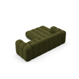 Lupine Modulares 3-Sitzer Ecksofa, Linke Seite, aus Boucle in Dunkles olivgrün (Baloo 2090), 230x177 cm von Micadoni – Bild 5