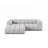 Lupine Modulares 3-Sitzer Ecksofa, Linke Seite, aus Boucle in Hellgrau (Baloo 2085), 230x177 cm von Micadoni – Bild 1
