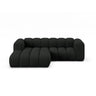Lupine Modulares 3-Sitzer Ecksofa, Linke Seite, aus Boucle in Schwarz (Baloo 2082), 230x177 cm von Micadoni – Bild 1