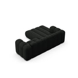 Lupine Modulares 3-Sitzer Ecksofa, Linke Seite, aus Boucle in Schwarz (Baloo 2082), 230x177 cm von Micadoni – Bild 5