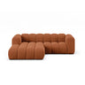 Lupine Modulares 3-Sitzer Ecksofa, Linke Seite, aus Chenille in Brick (Eden 10 Terra), 230x177 cm von Micadoni – Bild 1