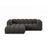 Lupine Modulares 3-Sitzer Ecksofa, Linke Seite, aus Chenille in Dunkelgrau (Eden 20 Graphite), 230x177 cm von Micadoni – Bild 1
