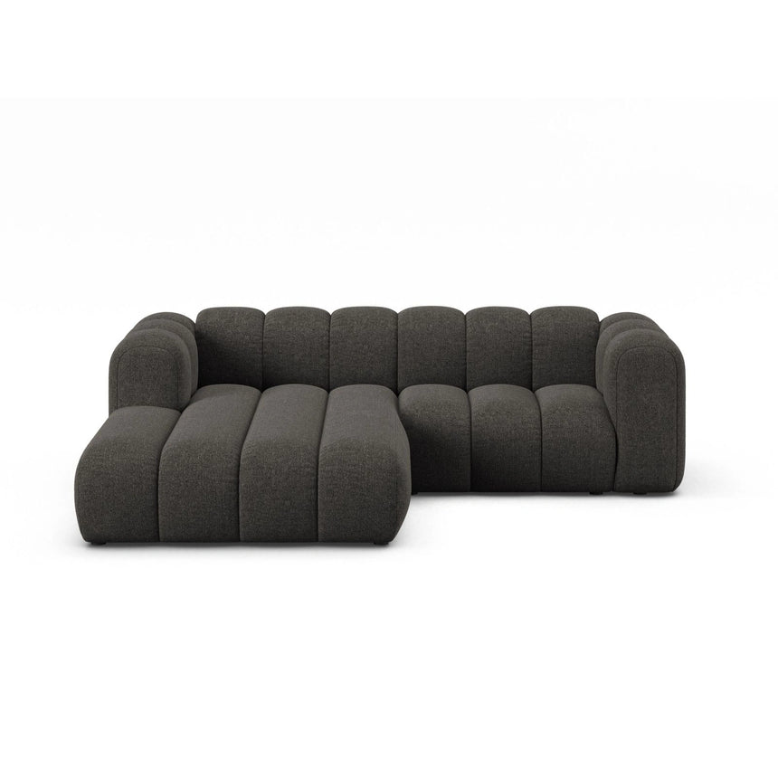 Lupine Modulares 3-Sitzer Ecksofa, Linke Seite, aus Chenille in Dunkelgrau (Eden 20 Graphite), 230x177 cm von Micadoni – Bild 1