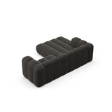Lupine Modulares 3-Sitzer Ecksofa, Linke Seite, aus Chenille in Dunkelgrau (Eden 20 Graphite), 230x177 cm von Micadoni – Bild 6