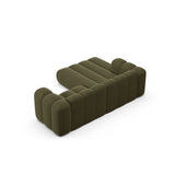 Lupine Modulares 3-Sitzer Ecksofa, Linke Seite, aus Chenille in Grün (Eden 12 Olive), 230x177 cm von Micadoni – Bild 6