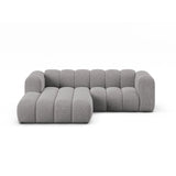 Lupine Modulares 3-Sitzer Ecksofa, Linke Seite, aus Chenille in Hellgrau (Eden 18 Grey), 230x177 cm von Micadoni – Bild 1