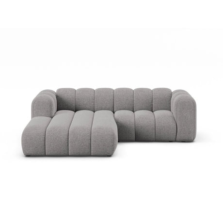 Lupine Modulares 3-Sitzer Ecksofa, Linke Seite, aus Chenille in Hellgrau (Eden 18 Grey), 230x177 cm von Micadoni – Bild 1