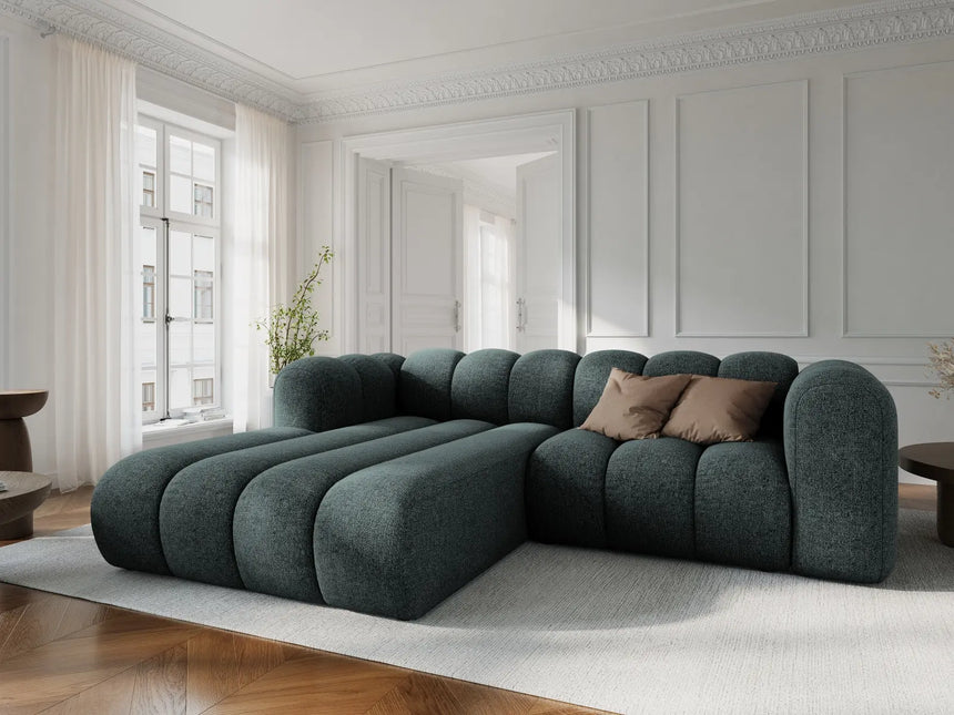 Lupine Modulares 3-Sitzer Ecksofa, Linke Seite, aus Chenille in Hellgrau (Eden 18 Grey), 230x177 cm von Micadoni – Bild 2
