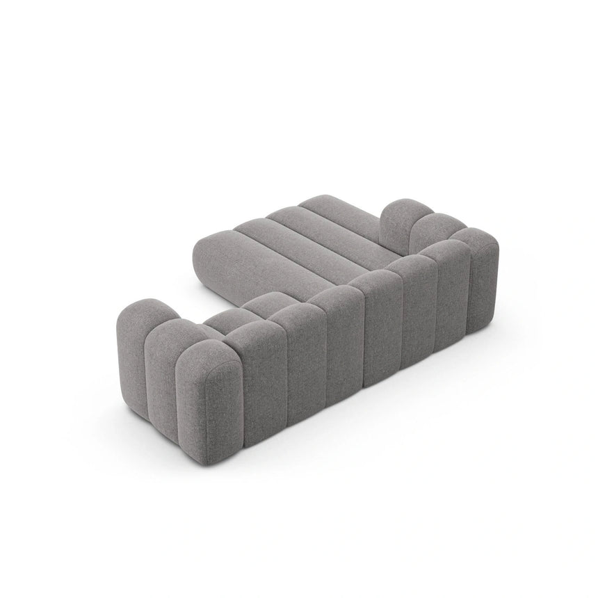 Lupine Modulares 3-Sitzer Ecksofa, Linke Seite, aus Chenille in Hellgrau (Eden 18 Grey), 230x177 cm von Micadoni – Bild 6