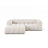 Lupine Modulares 3-Sitzer Ecksofa, Linke Seite, aus Chenille in Leichtes Beige (Eden 2 Pearl), 230x177 cm von Micadoni – Bild 1