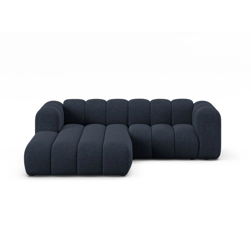 Lupine Modulares 3-Sitzer Ecksofa, Linke Seite, aus Chenille in Marineblau (Eden 16 Deep Blue), 230x177 cm von Micadoni – Bild 1