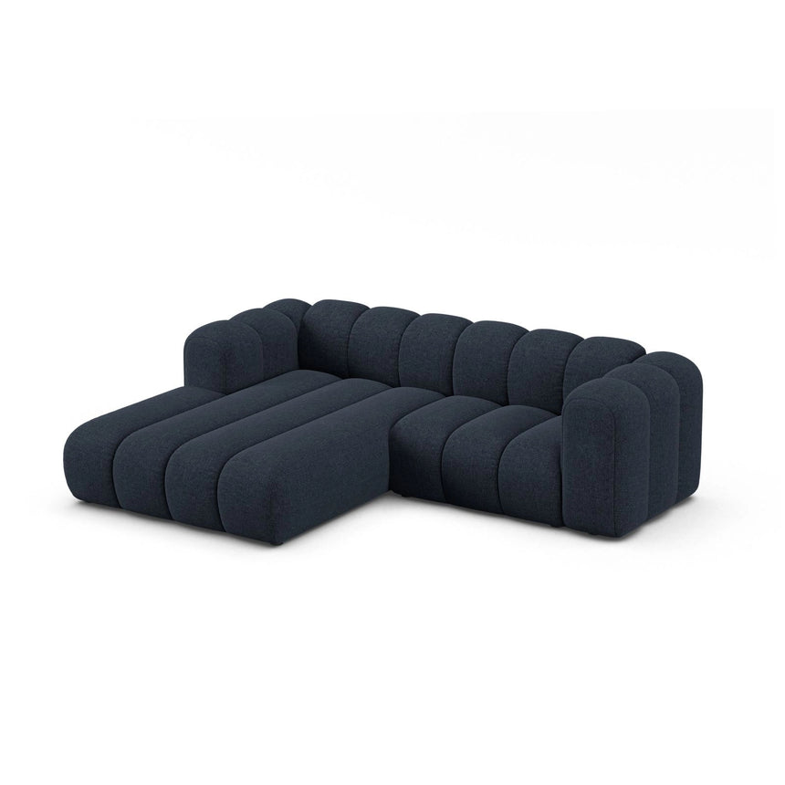 Lupine Modulares 3-Sitzer Ecksofa, Linke Seite, aus Chenille in Marineblau (Eden 16 Deep Blue), 230x177 cm von Micadoni – Bild 4