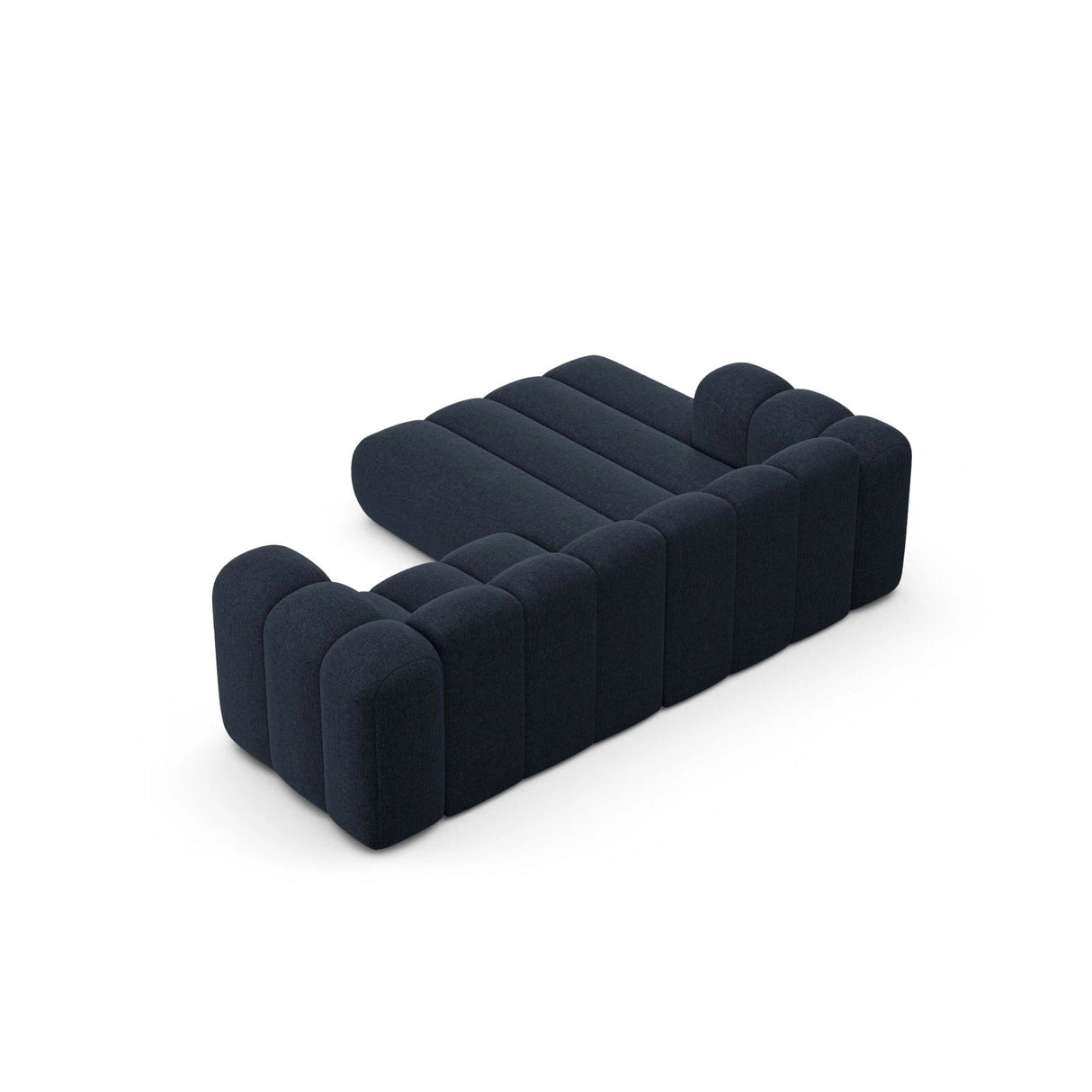 Lupine Modulares 3-Sitzer Ecksofa, Linke Seite, aus Chenille in Marineblau (Eden 16 Deep Blue), 230x177 cm von Micadoni – Bild 6
