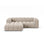 Lupine Modulares 3-Sitzer Ecksofa, Linke Seite, aus Samt, Chenille oder Boucle, 230x177 cm von Micadoni – Bild 1