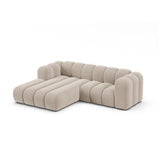 Lupine Modulares 3-Sitzer Ecksofa, Linke Seite, aus Samt, Chenille oder Boucle, 230x177 cm von Micadoni – Bild 3