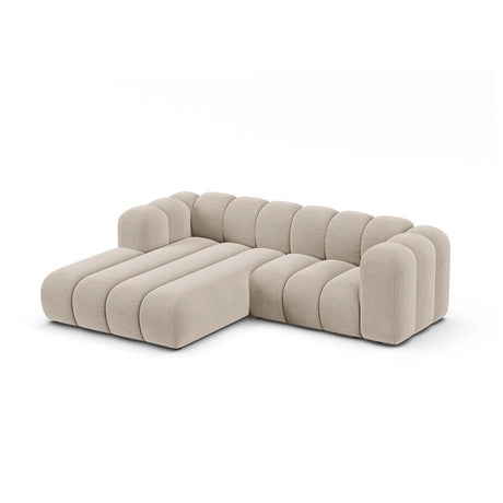 Lupine Modulares 3-Sitzer Ecksofa, Linke Seite, aus Samt, Chenille oder Boucle, 230x177 cm von Micadoni – Bild 3