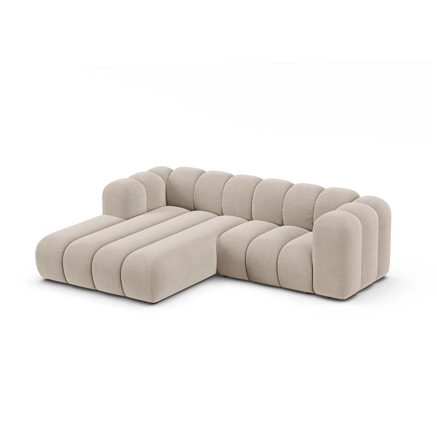 Lupine Modulares 3-Sitzer Ecksofa, Linke Seite, aus Samt, Chenille oder Boucle, 230x177 cm von Micadoni – Bild 3