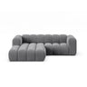 Lupine Modulares 3-Sitzer Ecksofa, Linke Seite, aus Samt in Grau (Salvador 17), 230x177 cm von Micadoni – Bild 1