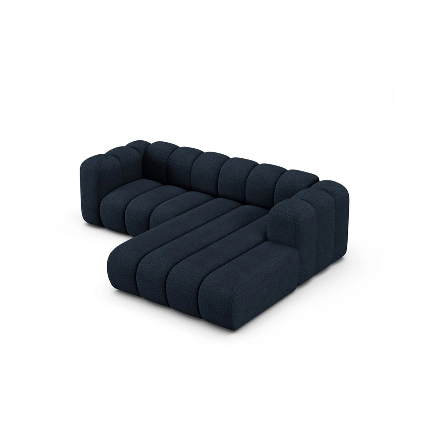 Lupine Modulares 3-Sitzer Ecksofa, Rechte Seite, aus Boucle in Dunkelblau (Baloo 2088), 230x177 cm von Micadoni – Bild 4