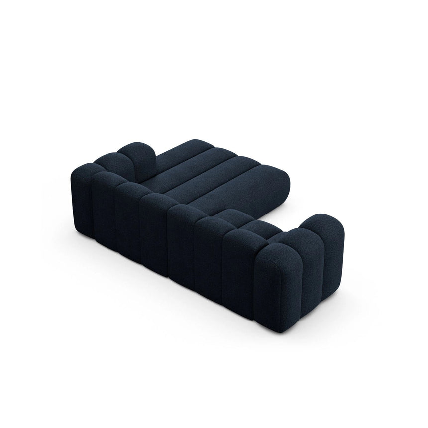 Lupine Modulares 3-Sitzer Ecksofa, Rechte Seite, aus Boucle in Dunkelblau (Baloo 2088), 230x177 cm von Micadoni – Bild 5